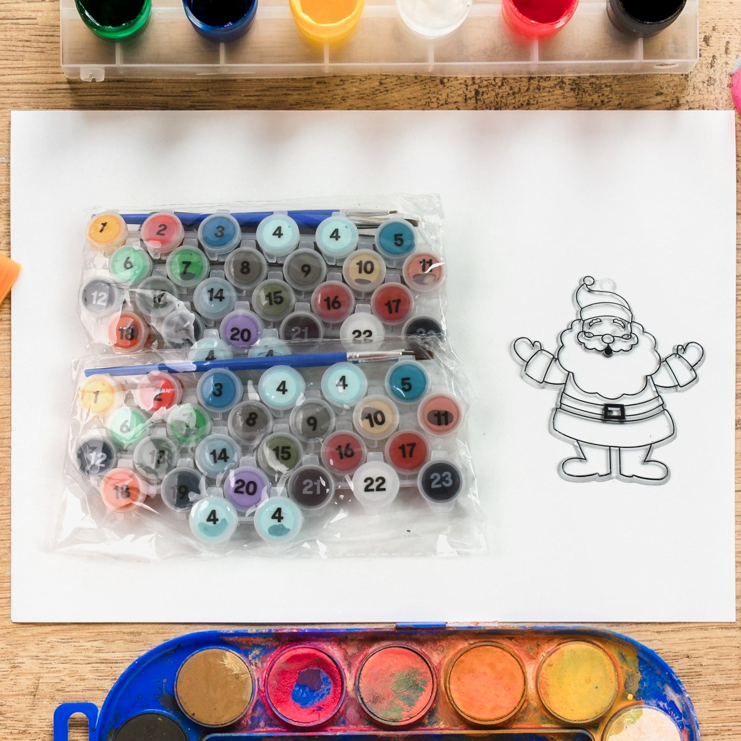 Paint By Number Kits 2 Set 24 Number Color 6 Paint Brushes (2 Set) Paint By Number Kits 2 Set 24 Number Color 6 Paint Brushes (2 Set)
